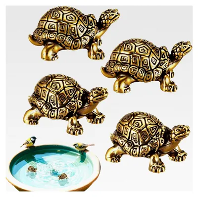 Produktbild von Vogelbad Reinigungsplättchen - 4-teiliges Ornament zur Wasserreinigung und -klärun, Kupferscheibe für die Vogeltränke - geeignet für Springbrunnen, Wassergärten und Außenbereiche