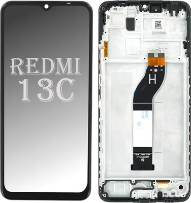 Produktbild von Kompatible Xiaomi Redmi 13C LCD Display Touchscreen Bildschirm Rahmen Schwarz & Werkzeug