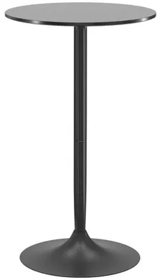 Produktbild von Runder Stehtisch – Bartresen – Hoher Tisch – Schwarz – Industriedesign – 60x102 cm – Platzsparend