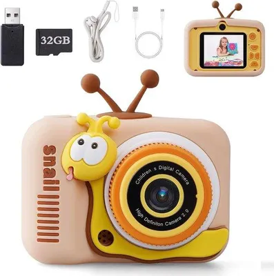 Immagine prodotto di Fotocamera per bambini con schermo IPS da 2 pollici, risoluzione 1080p, 28 effetti "Magic Frame" e 3 modalità di gioco educativo per bambini e bambine dai 3 anni in su.
