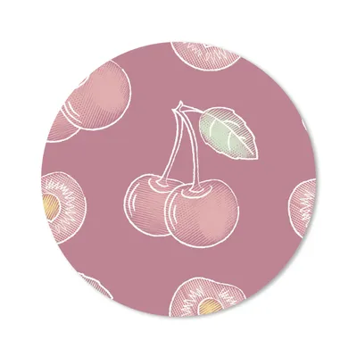 Obrázok produktu pre Podložka pod myš - Dizajn - Cherry - vzor - 30x30cm - Rohožka pod myš