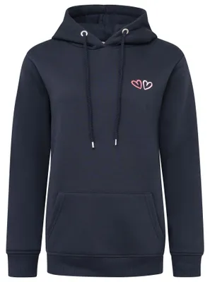 Produktbild von Zwillingsherz Damen Hoodie mit Kapuze – Kuscheliger Oversize Kapuzenpullover – W