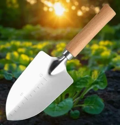 Productafbeelding van 1 Stuk Schop Met Houten Handvat En 1 Paar Handschoenen, Tuingereedschapset