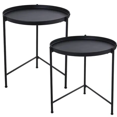 Produktbild von DRW Tisch, Metall, Schwarz, 58x55x55 cm