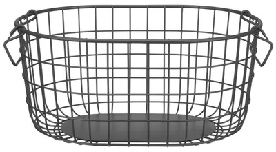 Produktbild von Blomus Aufbewahrungskorb Kago Anthracite Rund (37 cm)