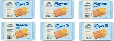 Produktbild von 6x Galbusera Magretti Kekse mit Malz und Gerste 350g kuchen biscuits cookies