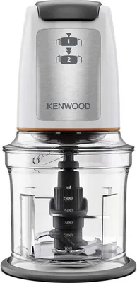 Produktbild von Kenwood CHP61.100WH, 0,5 l, Grau, Weiß, Kunststoff, Edelstahl, 500 W, 138,5 mm