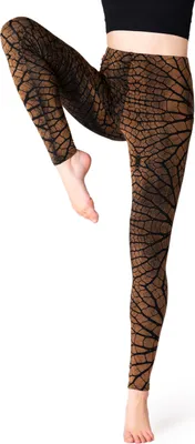Productafbeelding van PANASIAM leggings, model "Leaves", beige, maat M