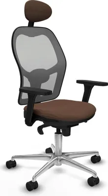 Obrázek produktu pro Kancelářská židle s opěrkou hlavy Piqueras y Crespo 3D086N1 Grey Dark brown
