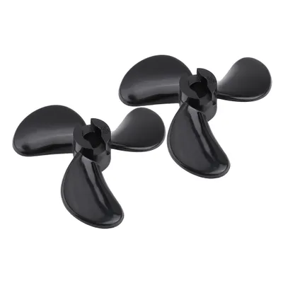 Immagine prodotto di Set di eliche per fuoribordo, elica per barca in plastica anti-impatto, 3 pale Nero 1Pair per RC parte scafo subacqueo