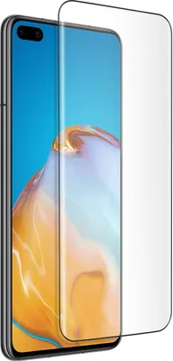 Produktbild von Akashi, Displayschutzfolie aus 9H Glas für Huawei P40 Pro, Schwarz