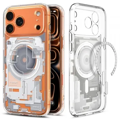 Obrázek produktu pro Spigen Ultra Hybrid (MagFit) Zero One, Obal, Apple, iPhone 17 Pro, 16 cm (6.3"), Průhledná, Bílá