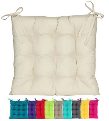 Produktbild von JACK Outdoor Stuhlkissen 38x38cm Lounge Kissen Auflage Wasserfest Sitzkissen Garten Lotus Effekt, Farbe:Sand