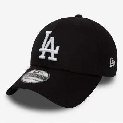 Image de Casquette MLB Los Angeles Dodgers New Era League Essential 39Thirty Noir