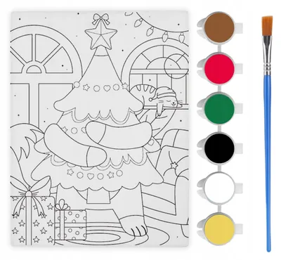 Produktbild von Artmaker Weihnachtsbaum Malset Kreatives Geschenk für Kinder