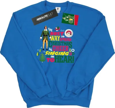 Produktbild von Elf - "Christmas Cheer" Sweatshirt für Herren BI22096 (XL) (Königsblau)