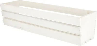 Produktbild von KOTARBAU® Blumenkasten Kräuterkasten aus Holz Langer Balkon-Blumenkasten 60x18x15cm Weiß