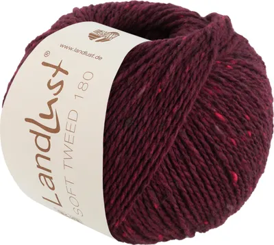 Produktbild von Lana Grossa -Landlust Soft Tweed 180 0123 burgund meliert