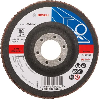 Produktbild von Fächerschleifscheibe X551 Expert for Metal, gerade, 115 mm, 80, Glasgewebe