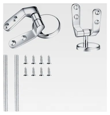 Produktbild von WC-Sitz-Scharniere, Toilettendeckel-Scharniere aus Edelstahl, Befestigung für WC-Sitz, universeller Deckel
