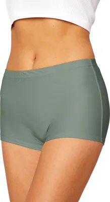 Produktbild von Merry Style Damen Badeshorts Bikinihose Bademode Badehose Bikini Unterteil Schwimmshorts L23L1 (Grün (70060), 46)