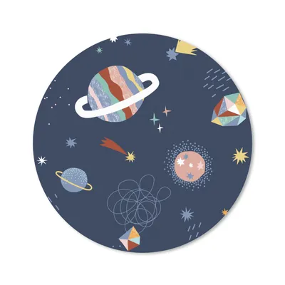 Produktbild von MuchoWow® Mauspad Mousepad Kinder - Weltraum - Sterne 40x40 cm - Mousepads - Maus Mat - Pad - Mausunterlage - Schreibtisch Accessoires
