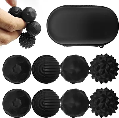Immagine prodotto di Sfere sensoriali magnetiche - 8 pezzi - Palla antistress - Giocattolo sensoriale in silicone - Sfere antiansia - Gioco magnetico