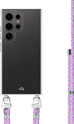 Produktbild von Purple Fever Transparant Cord Hülle - Kompatibel mit Samsung Galaxy S23 Ultra