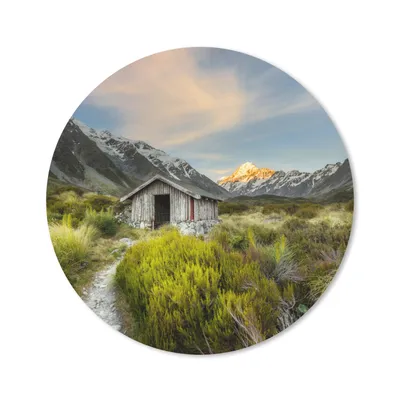 Produktbild von MuchoWow® Mauspad Mousepad Neuseeland - Haus - Berg 20x20 cm - Mousepads - Maus Mat - Pad - Mausunterlage - Schreibtischmatte