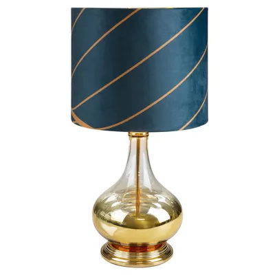 Obrázok produktu pre Stolná lampa 61 cm tyrkysovo zlatá stolná lampa nočná lampa lampa do obývačky lampa lampa