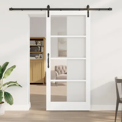 Produktbild von Desgin Schiebetür mit Bausatz 'ORKDAL'Weiß 93x211 cm - Haustüren 3331982