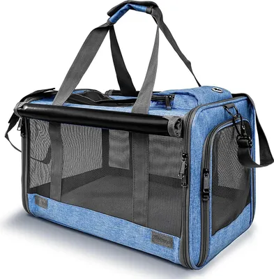 Produktbild von Haustier-Transportbox für große und mittelgroße Katzen, weiche Haustier-Transportbox für große mittelgroße Katzen und Welpen, Hunde-Transportboxen