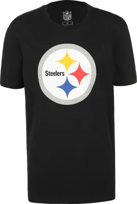 Produktbild von Fanatics Pittsburgh Steelers Mid Essentials Crest Herren Baumwoll-Shirt 1108M-BLK-PST-EG1 Schwarz, Größe:XXL