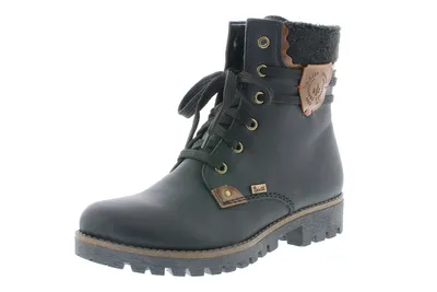 Produktbild von Rieker 785G5-02 Schuhe Damen Stiefel Stiefeletten Ankle Boots Warmfutter, Größe:43 EU, Farbe:Schwarz