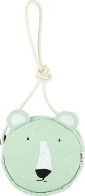 Produktbild von Trixie runde Kindertasche Mr. Polar Bear - Umhängetasche grün Baumwolle