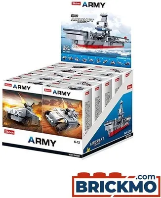 Produktbild von Sluban M38-B0661 Army Aircraft Carrier 10 into 1 Display Box Packing M38-B0661