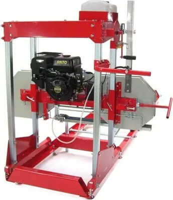 Produktbild von Blockbandsäge 660 mit 6,15 Rollbahn Kleinsägewerk Band Sägewerk 12PS 56480+56482