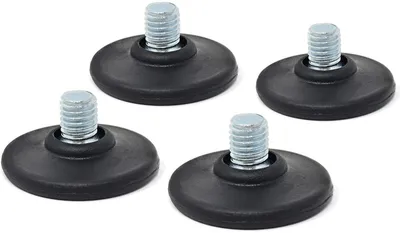 Stellschraube M8 x L10 mm verzinkt Kunststoffscheibe Ø 40 mm 4 Stück