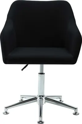 Obrázok produktu pre vidaXL Jedálenská stolička Swivel Black Fabric