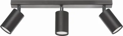 Zdjęcie produktu dla Spot ROLOS czarny 3xGU10x40W metal wym:17x45x45cm IP20 Lampex