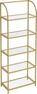 Image de Étagère - Leobert - Doré - 60 X 30 X 159,2 Cm
