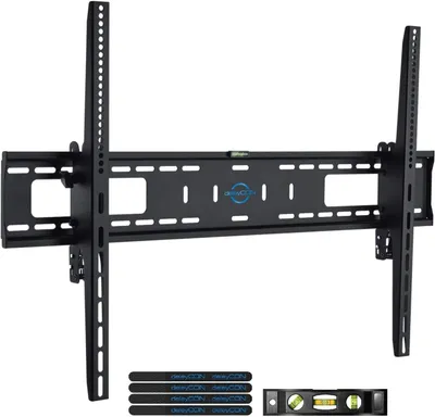 Imagen del producto de Soporte de pared para TV de 60-100 pulgadas (152-254 cm), inclinable, con capacidad de hasta 75 kg, compatible con VESA hasta 900x600, para televisores de plasma, LCD, LED, OLED, TFT y curvados