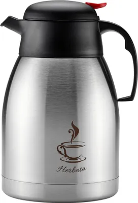 Produktbild von THERMOSKANNE Kaffeekanne KONFERENZ Thermosflasche Isolierkanne Schwarz 1,5 L