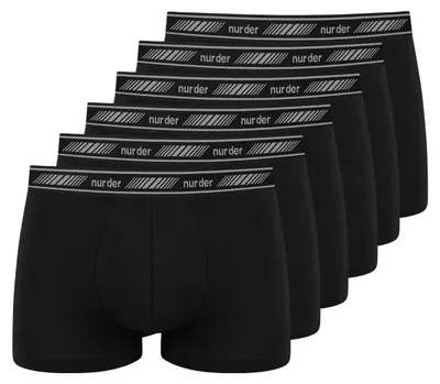 Obrázok produktu pre NUR DER Boxer 3D-Flex 6-balenie Classic – čierna – veľkosť 7|XL|54