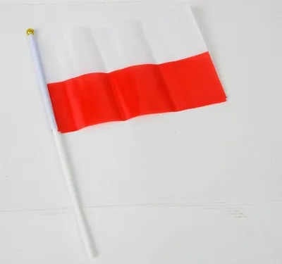 Produktbild von weiß-rote Flagge Polens 12 Stk. 15,5 x 21,3 cm | 0011