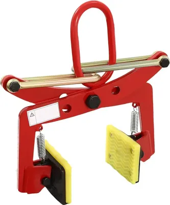 Immagine prodotto di Pinze per pietra - Pinze per cordoli - Portata 280 kg - Apertura regolabile 10-24 cm - Manuale - Rosso