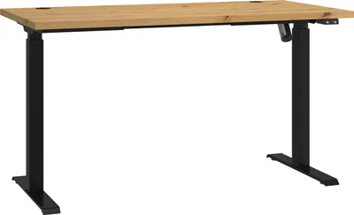 Produktbild von Masseno Schreibtisch MALTESA 138x67x120,8 cm Bürotisch Computertisch, Eiche Artisan