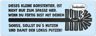 Produktbild von Dieses kleine Borstentier, ist nicht nur zum Spaße hier. Wenn du fertig