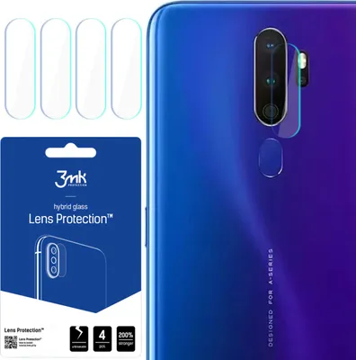 Zdjęcie produktu dla 3MK Lens Protect Oppo A11xOchrona na obiektyw aparatu 4szt