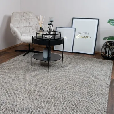 Produktbild von CONSILIO CONCEPT 200 x 290 Teppich Wohnzimmer Taupe Wolle Wooly modern Designer Natur Melange dezent Matt luxus weich